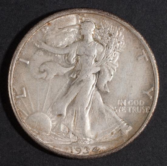 Three United States walking Liberty