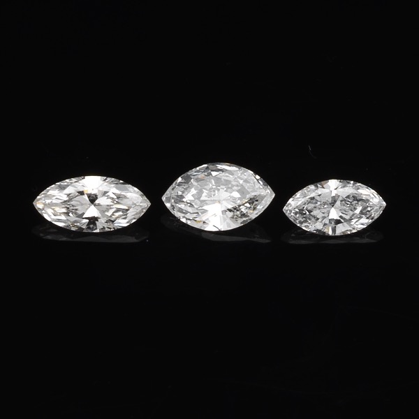 THREE UNMOUNTED 0.90 CT TOTAL