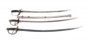 THREE US MILITARY SWORDS, 1872