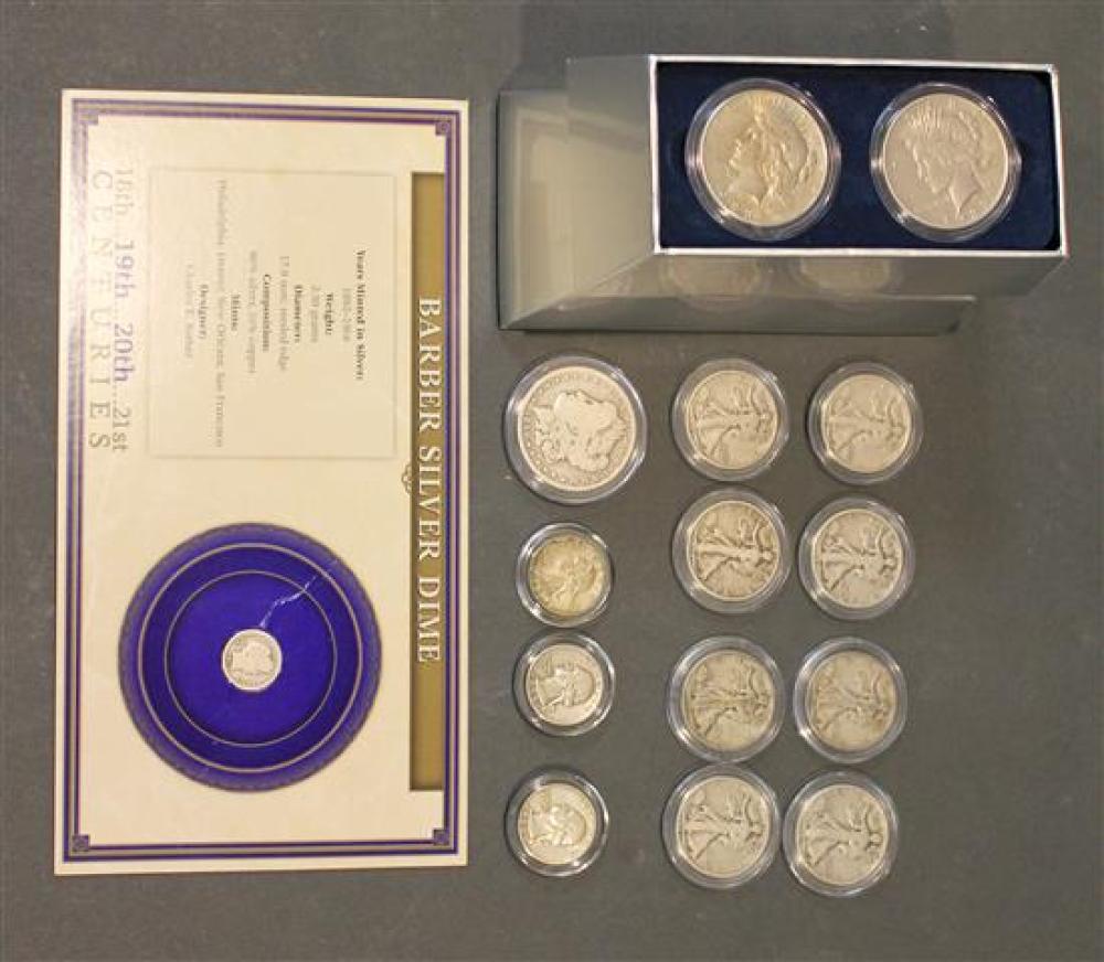 THREE US PEACE AND MORGAN SILVER