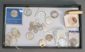 THREE U.S. SILVER DOLLARS, EIG