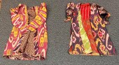 THREE UZBEK IKAT FABRICS LARGE