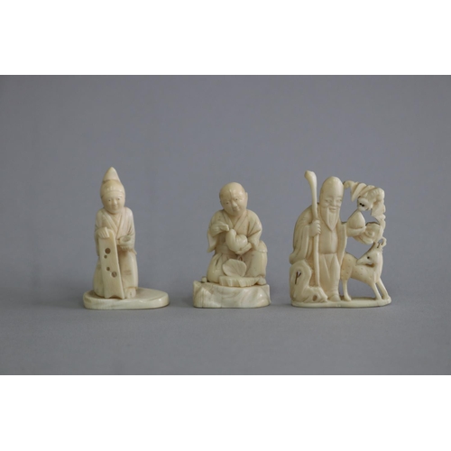 Three various ivory Oriental