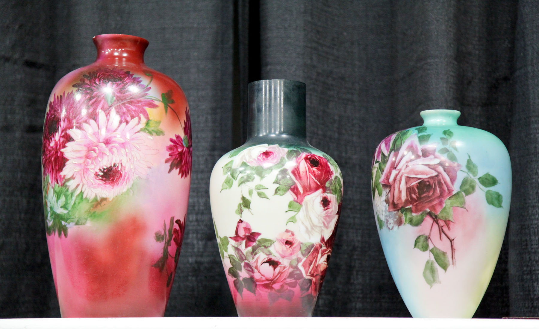 THREE VASES.  American  mid 20th