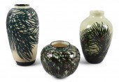 THREE VASES BY MAX LAEUGER, CI