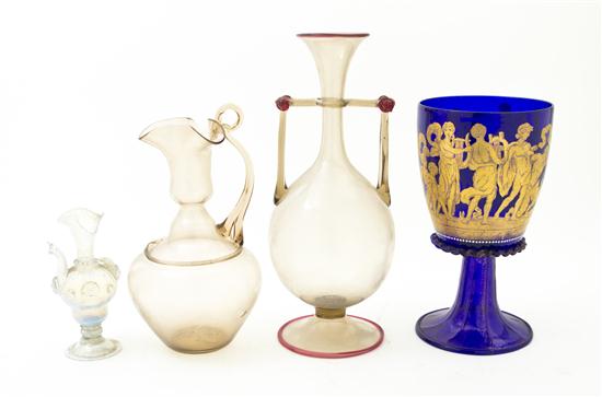 * Three Venetian Glass Articles