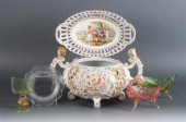 Three Venetian glass dishes Si
