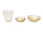THREE VENETIAN MURANO GLASS IT