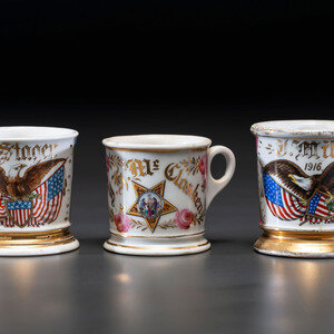 Three Veteran's Porcelain Shaving