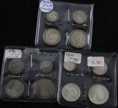 Three Victoria maundy sets; 18