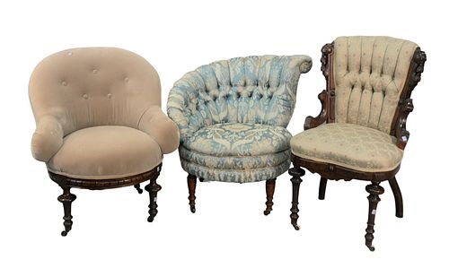 THREE VICTORIAN CHAIRS