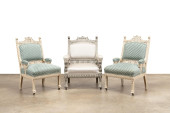 THREE VICTORIAN EASTLAKE PARLO