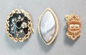 THREE VICTORIAN GOLD FILLED BR