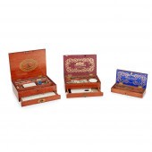 THREE VICTORIAN MAHOGANY ARTIS
