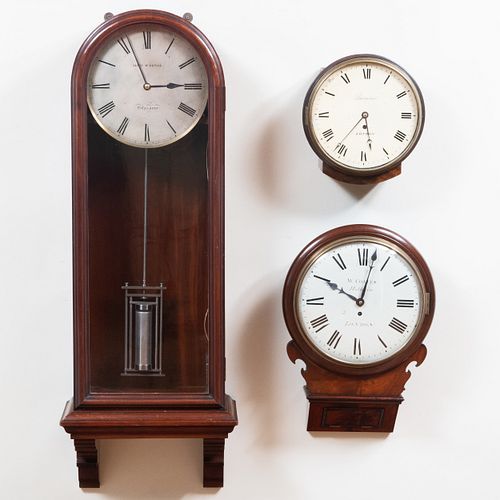 THREE VICTORIAN MAHOGANY WALL