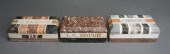 THREE VICTORIAN MIXED MARBLE G