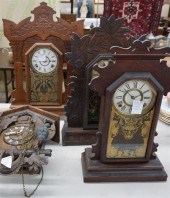 THREE VICTORIAN PRESSED WOOD M