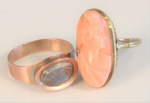 THREE VICTORIAN RINGS TO INCLUDE;