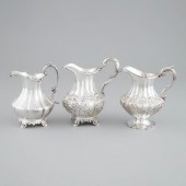 Three Victorian Silver Cream J