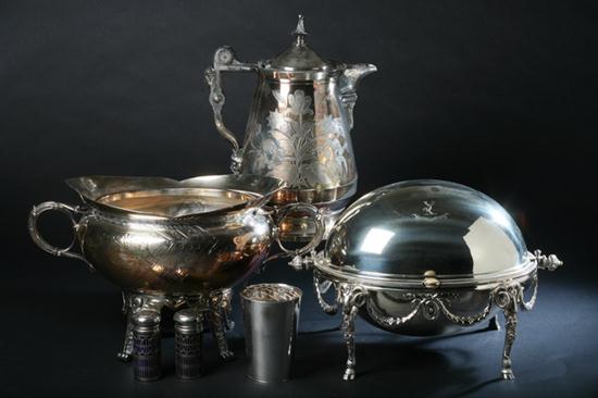 THREE VICTORIAN SILVER PLATED