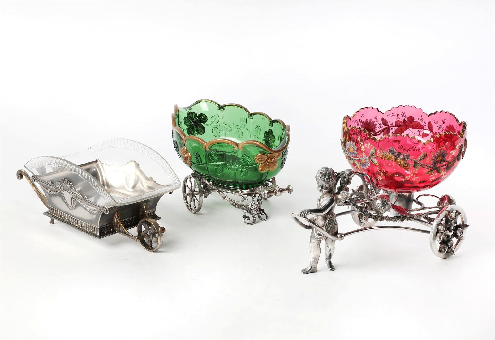 THREE VICTORIAN SILVERPLATE