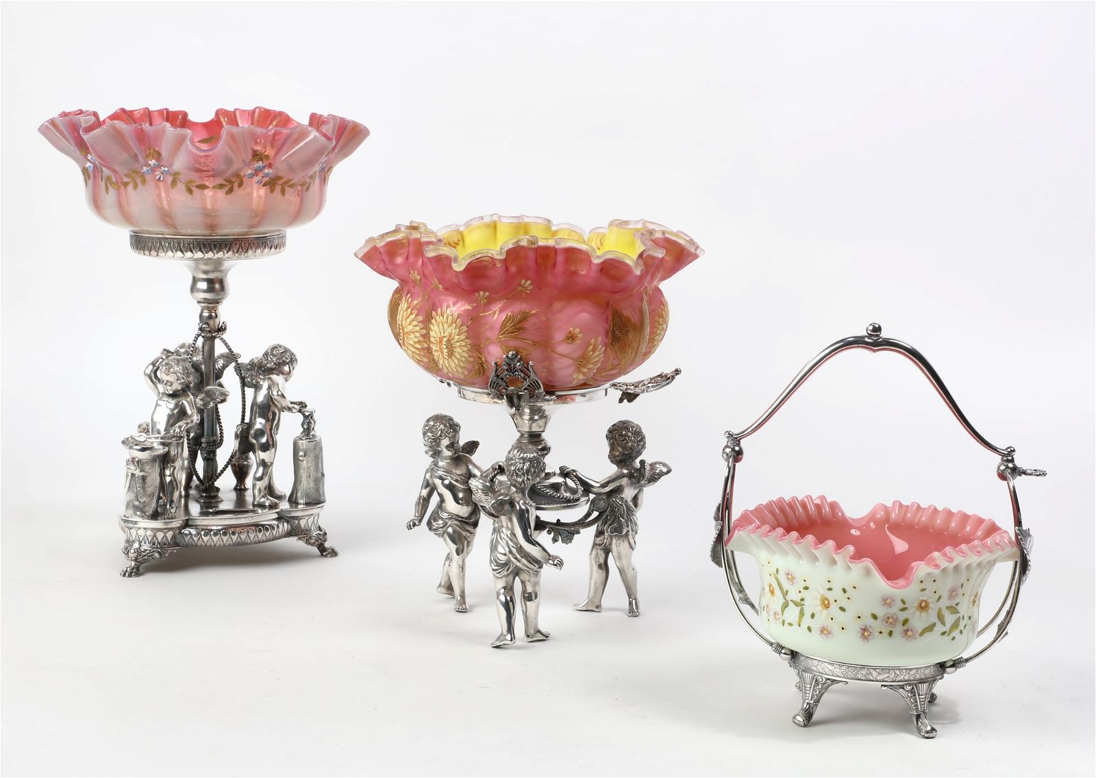 THREE VICTORIAN SILVERPLATE