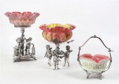 THREE VICTORIAN SILVERPLATE CE