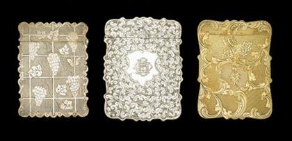 Three Victorian sterling silver
