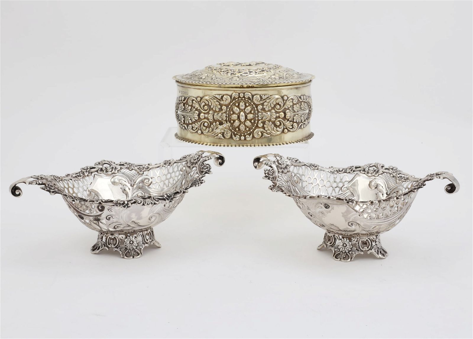 THREE VICTORIAN STERLING SILVER