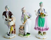 THREE VIENNA AUGARTEN PORCELAI
