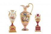 THREE VIENNA STYLE PORCELAIN A