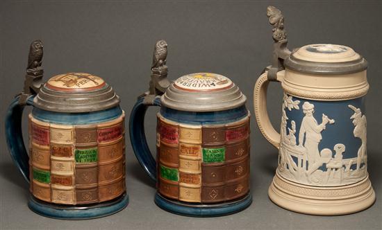 Three Villeroy & Boch Mettlach