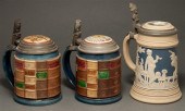 Three Villeroy & Boch Mettlach