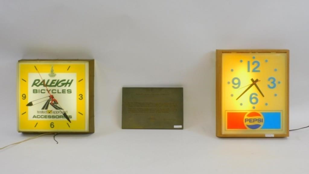 THREE VINTAGE ADVERTISING ITEMS