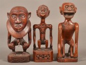 THREE VINTAGE AFRICAN FIGURAL