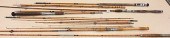 THREE VINTAGE BAMBOO RODSThree