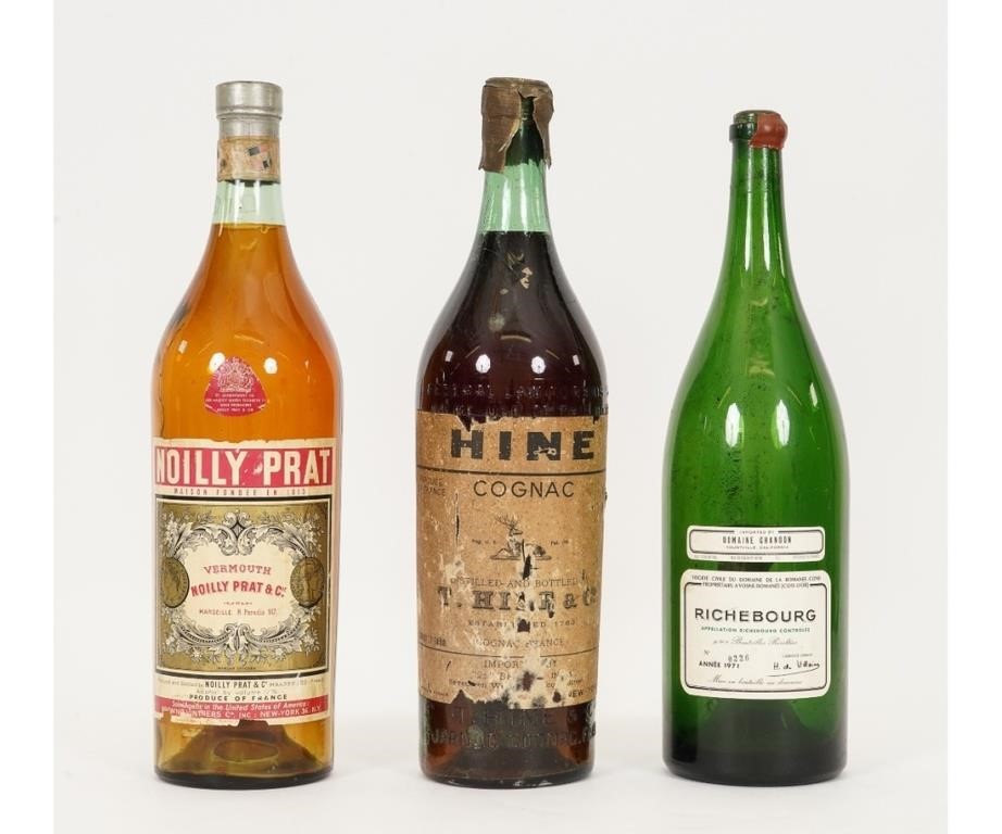 Three vintage bar top liquor