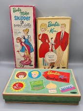Three Vintage Barbie and Frien