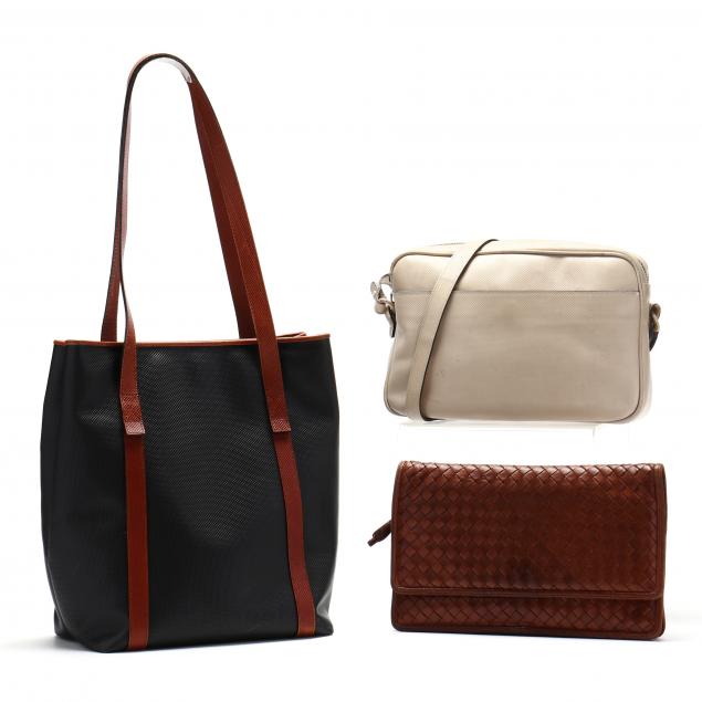 THREE VINTAGE BOTTEGA VENETA