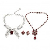 THREE VINTAGE COSTUME JEWELRY