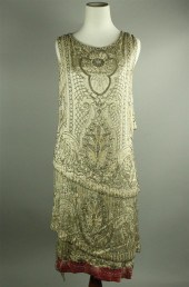 THREE VINTAGE DECO DRESSES inc