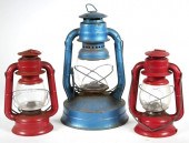 THREE VINTAGE DIETZ RAILROAD L
