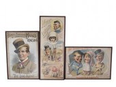 THREE VINTAGE FRAMED POSTERS,