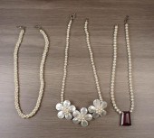 THREE VINTAGE FRESHWATER PEARL