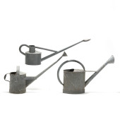 THREE VINTAGE GALVANIZED METAL