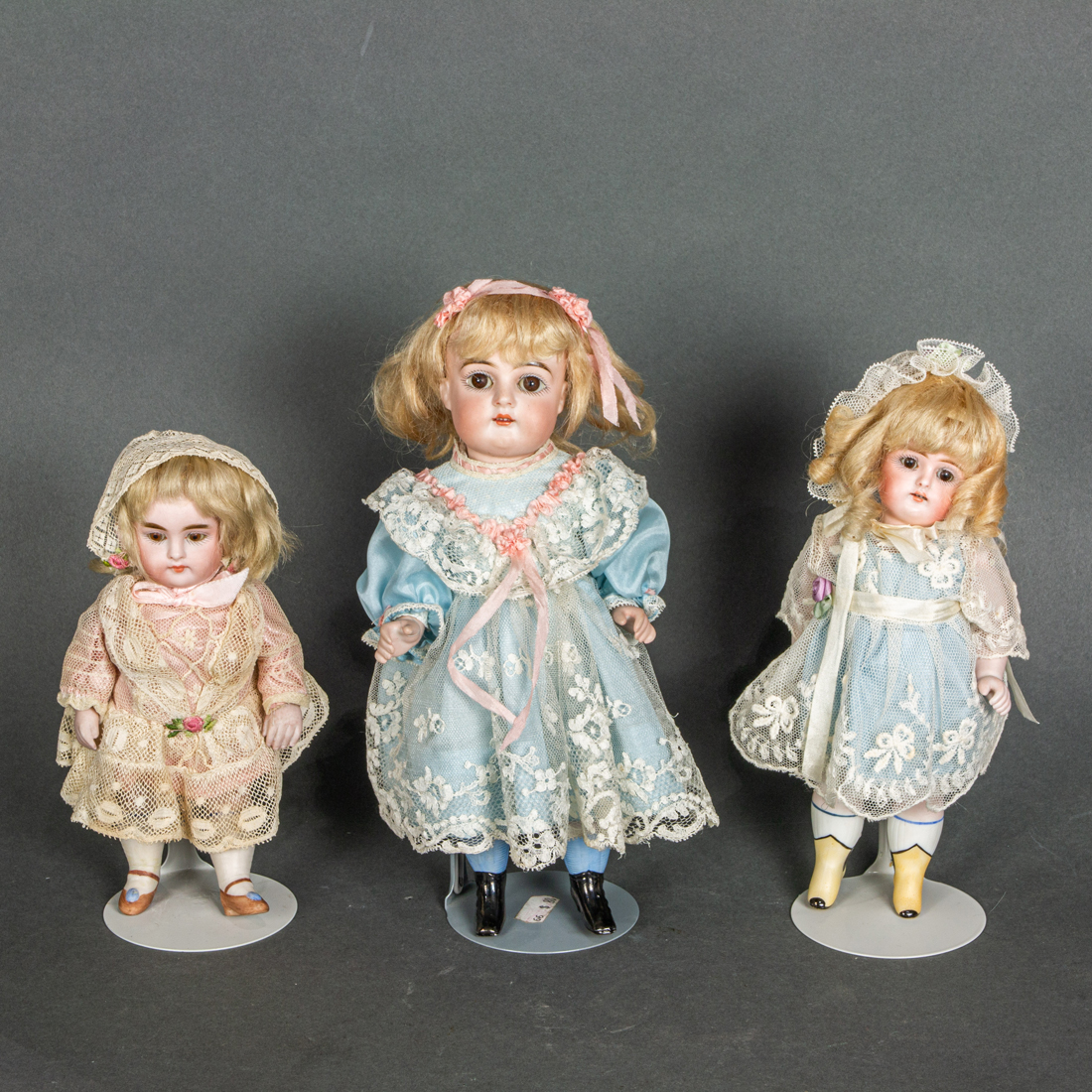 THREE VINTAGE GERMAN BISQUE