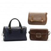 THREE VINTAGE GUCCI HANDBAGS M