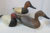 THREE VINTAGE HANDPAINTED WORK