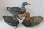 THREE VINTAGE HANDPAINTED WORK