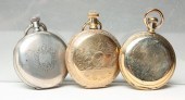 THREE VINTAGE HUNTING CASE POC